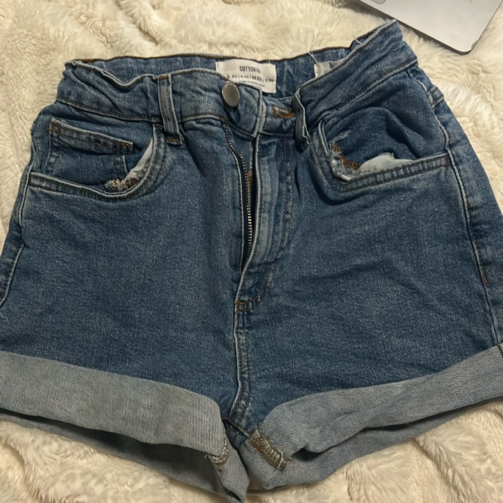 cotton on hide rise stretch shorts